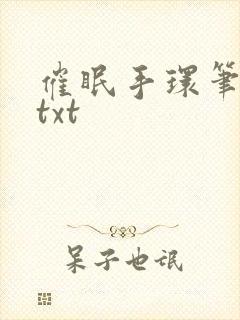 催眠手环笔趣阁txt