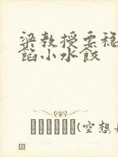 梁教授要稳住肉馅小水饺