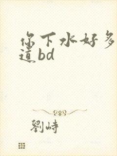 你下水好多下水道bd