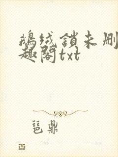 鹅绒锁未删除笔趣阁txt