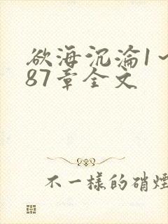 欲海沉沦1～887章全文封面