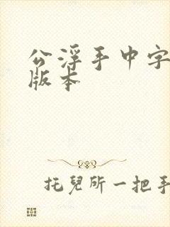 公浮手中字最新版本