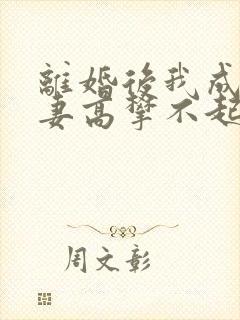 离婚后我成了前妻高攀不起的神