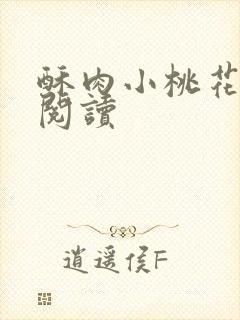 酥肉小桃花全文阅读