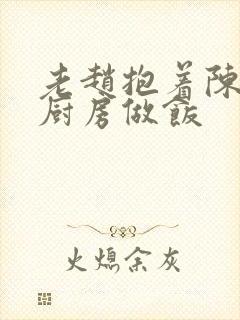 老赵抱着陈婷在厨房做饭