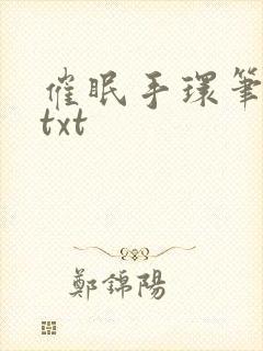 催眠手环笔趣阁txt