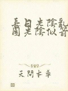 长日光阴乱作一团光阴似箭