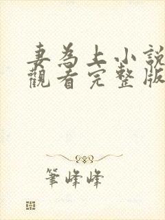 妻为上小说免费观看完整版笔趣阁