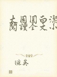 大团圆白洁免费阅读全文小说