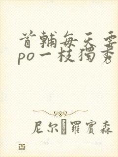 首辅每天要不够po一枝独秀全文