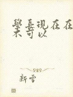 学长现在在上课不可以