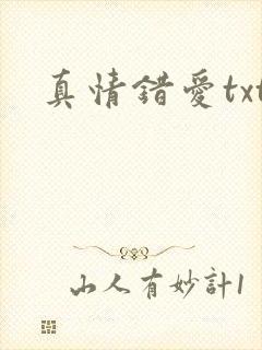 真情错爱txt