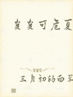 岌岌可危夏小正