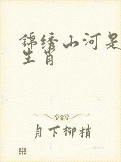 锦绣山河是什么生肖