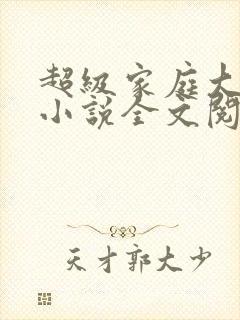 超级家庭大杂烩小说全文阅读