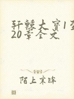 轩辕大宝1至720章全文