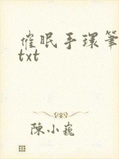 催眠手环笔趣阁txt
