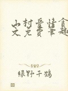 山村爱情贪欢全文免费笔趣阁无弹窗阅读