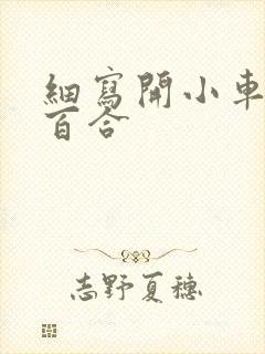 细写开小车车的百合