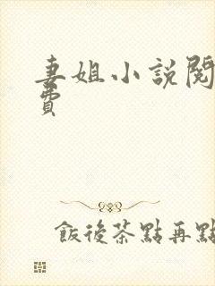 妻姐小说阅读免费