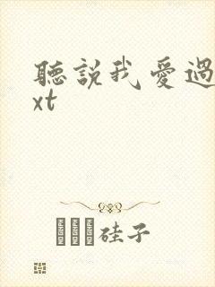 听说我爱过你txt