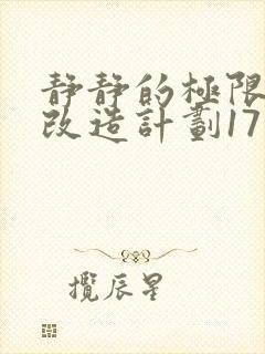 静静的极限自我改造计划17