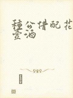 种公借配花间一壶酒