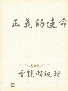 正义的使命小说