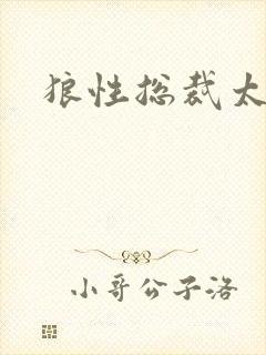 狼性总裁太凶猛