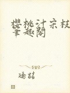 樱桃汁宋枝江野笔趣阁