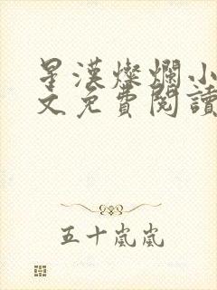 星汉灿烂小说全文免费阅读