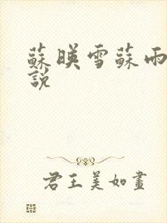 苏映雪苏雨柔小说