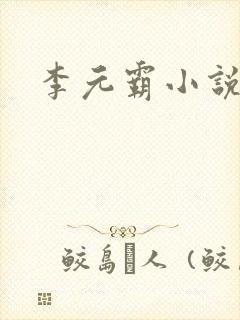 李元霸小说