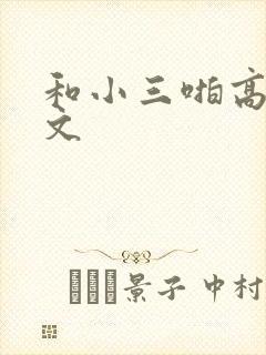 和小三啪高辣h文