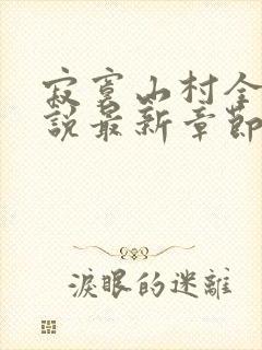 寂寞山村全部小说最新章节