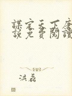 谋定天下唐诚小说免费阅读