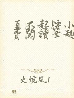 直不起腰小说免费阅读笔趣阁无弹窗