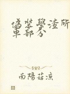 伪装学渣所有开车部分