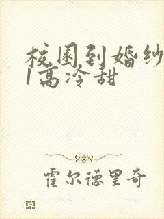 校园到婚纱1V1高冷甜