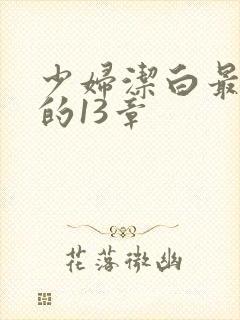 少妇洁白最刺激的13章