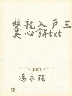 双龙入户三人行夹心饼txt