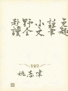 赴野小说免费阅读全文笔趣阁