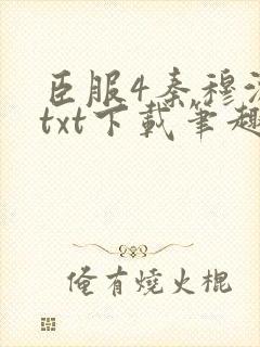 臣服4秦穆沈流txt下载笔趣阁