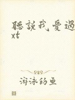 听说我爱过你txt