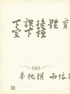 下课后体育器材室下种