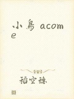 小鸟 acome