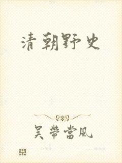 清朝野史