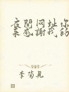 夜间网址你会回来感谢我的