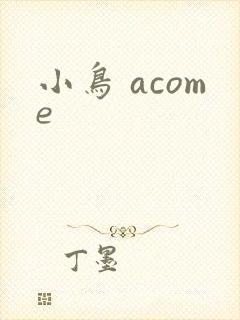 小鸟 acome