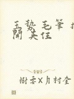 玉势 毛笔 撑开 夹住